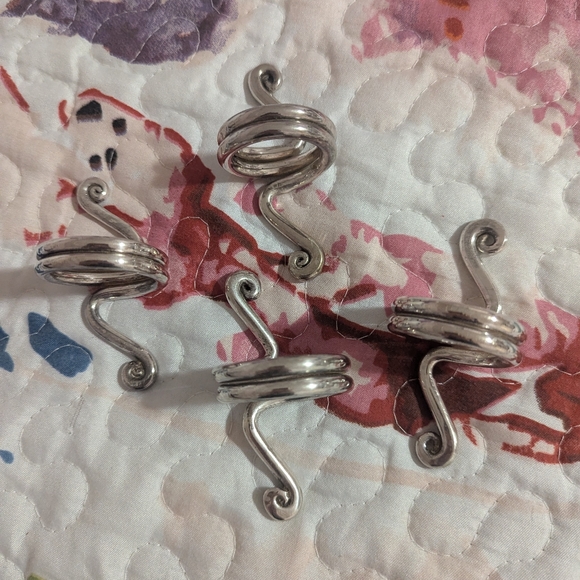 Silver plated napkin rings - Picture 2 of 3